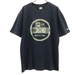 NEW ERA ニューエラ 半袖 Tシャツ L ブラック メンズ 古着