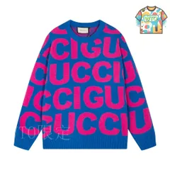 【今日WTO】GUCCI Letter クルーネック ルーズフィット セーター-SC95