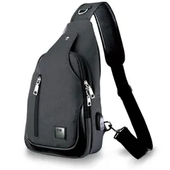 【新着商品】軽量 斜めがけ 防水 ボディバッグ 大容量 ショルダーバッグ メンズ Q] レディース two (01ブラック) [C