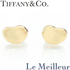 ティファニー エルサ・ペレッティ ビーン デザインピアス  K18 TIFFANY&Co.  中古 プレラブド 返品OK