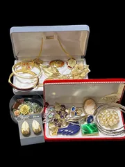 【中古】遺品整理 生前整理 アクセサリーまとめ売り ネックレス  イヤリング ブレスレット  ネクタイピン    ブローチ パール   NA25J(T)17