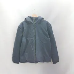 ◇ ⊇ EMMA CLOTHES エマ クローズ フーディー 長袖 ダウンジャケット ジャンパー サイズ L ネイビー系 メンズ E  【1502030040067】