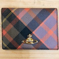 *O40280 Vivienne Westwood ヴィヴィアンウエストウッド カードケース チェック