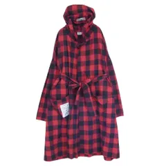 VETEMENTS ヴェトモン 18SS MSS18JA61 ライト フランネル チェック ガウン コート レッド系 L【中古】のサムネイル