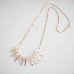 Ouca（ウーサ）ネックレス／イザベルシリーズ*14KGF×クラック水晶ネックレス
