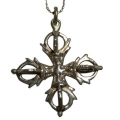 Silverネックレス トップ ゴールド カラークロス透かし彫り - メルカリ