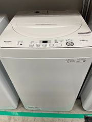★シャープ 洗濯機 5.5kg 2022年製 ES-GE5G-W