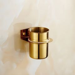 ブラシ入れ 壁面収納 トイレブラシ ホルダー 浮かす 収納 長柄トイレブラシ ステンレス おしゃれ シンプル スタイリッシュ ゴールド 4-7