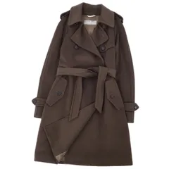 美品 マックスマーラ Max Mara コート トレンチコート ベルト付き ウー