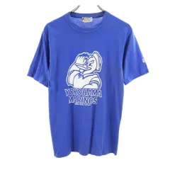 ジェイリーグ プリント サッカー 半袖 Tシャツ M ブルー J.LEAGUE メンズ 古着 【240405】 メール便可