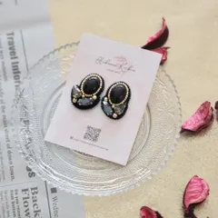 ハンドメイド【深海の宝物】イヤリング