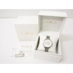 FURLA フルラ メトロポリス ラインストーン クォーツ腕時計♪AC21038