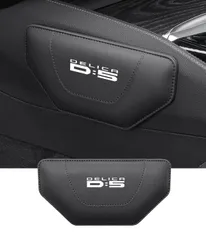 新品 【デリカd5 専用】車用 膝パッド ニーパッド 足 肘 クッション DELICA D:5 新型デリカd5 車のセンターコンソールに貼り付ける 抗疲労 休憩 レザー製+メモリーコットンコア 車 ガジェット 車載便利グッズ 内装パーツ カー用品 1個 (ブラ