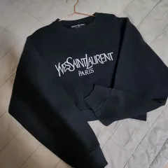 YVES SAINT LAURENT ブラック スウェット サンローラン スウェットシャツ | Saint Laurent サンローラン