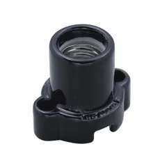 新着商品 エルパ (ELPA) 丸型レセップ 電球 ソケット DIY 300V 3A E17 ブラック SB-1713H(BK)