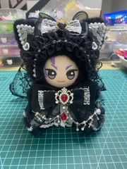 ぬい服 10cm ちびぐるみ おすわり ホワイトデー ウェディングドレスブラック  着せ替え ぬいぐるみ服 ちびぐるみ にじぱぺっと いつぬい きぐるみ あんスタ  推しぬい 綿人形
