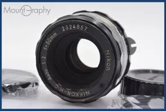 ★良品★ ニコン Nikon NIKKOR-H C Auto 50mm F2 非Ai 前後キャップ&レンズフィルター付 ★完動★同梱可 #mj2336