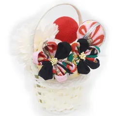 髪飾り 成人式 振袖 袴 ５点セット 白 ピンク 赤 和柄 花籠 大人 浴衣 かんざし 簪 卒業式 フォーマル 結婚式 花飾り つまみ細工 ちりめん 手作り W40 W303-300 髪飾り 赤 n818　WSi