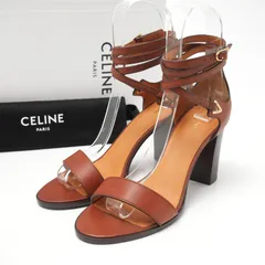 □未使用品□CELINE セリーヌ サンダル サイズ37.5 アンクルストラップ  