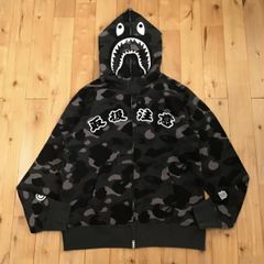 Black Eye Patch × BAPE camo シャーク パーカー Lサイズ a bathing ape shark full zip hoodie エイプ ベイプ アベイシングエイプ