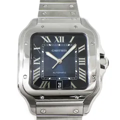 カルティエ Cartier 腕時計 サントス ドゥ カルティエ ウォッチ LM WSSA0071 スクエア サンレイブルー 文字盤 カレンダー SS 自動巻き 【中古】のサムネイル