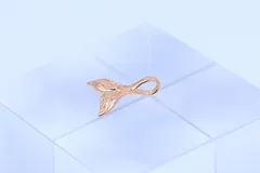 チャーム　ホエールテール　ピンクゴールド　スターリングシルバー　ハワイアンジュエリー　ハワジュ　アクセサリー　ネックレス　ペンダント　チェーン別売り　レディース　女性　可愛い　綺麗　上品　プレゼント　ギフト　誕生日　記念日　入学祝い　ホワイトデー　5,000円