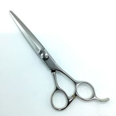 新品未使用【メーカー不明】 片剣刃シザー オフセット 理容 美容ハサミ 美容師 理容師 右利き 6.7インチ 中古 sc1934