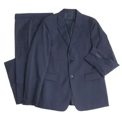 美品◆2020年製 PRADA プラダ ボタンフライ ウール シングルジャケット/パンツ スーツ 上下セットアップ ネイビー 46R 正規品 メンズのサムネイル