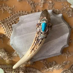 うさ様専用♡  スモーキークォーツ✖️ターコイズミニワンド#24