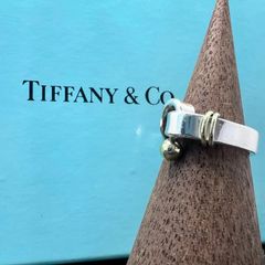 Tiffany&Co. ティファニー リング 指輪 フック&アイ コンビリング 9号 SV925 750 K18