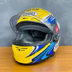 SHOEI フルフェイスヘルメット 青・黄モリワキ カラー Lサイズ - メルカリ