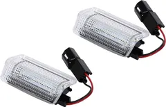 Partools 互換品カーテシ ライト ランプ LED 乗車時に足元を照らす トヨタ ウェルカムランプ 車検対応 2個 左右 セット(ホワイト)のサムネイル