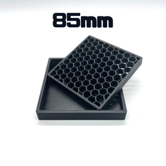 受け皿　1個　黒 【シンプル】【85mm】 / 3Dプリンター受け皿 正方形