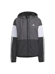[アディダス] ジャージトップ チーム ルーズフィット ウインドブレーカージャケット IEH73 レディース ブラック/グレーファイブ/ホワイト (IK9870) J/M [ブラック/グレーファイブ/ホワイト (IK9870)] [M]