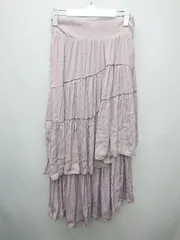 ◇ earth music&ecology アース ミュージック＆エコロジー ロング フレア スカート サイズF パープル系 レディース P  【1405230007864】