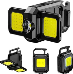 新着商品 aninako cobライト ミニライト ledライト 小型 充電式 ワークライト カラビナ ライト 超高輝度 1000ルーメン 5つのライトモード IPX4防水 強力マグネット付き ボトルオープン機能付き 登山 夜釣り 停電 防災 投光器 緊急照明