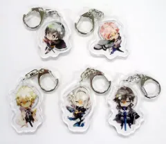 【中古】キーホルダー・マスコット(キャラクター) [単品] ちびキャラアクリルキーホルダー5個セット 「PS Vitaソフト 灰鷹のサイケデリカ アニメイト限定セット」 同梱特典