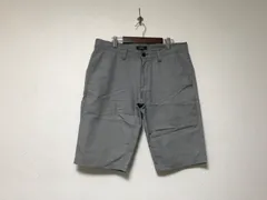 本物バーバリーブラックレーベルBURBERRY BLACKLABELコットンチノショートパンツメンズサーフアメカジミリタリーストリートスケーターワークビジネススーツモードゴルフバイカードレスグレー79S