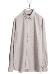 【お得なクーポン配布中!】 ラルフローレン チェック 長袖 ボタンダウン シャツ メンズ L 程/ ポロ BD 長袖シャツ コットン ポニー無し ワイシャツ ツートン シンプル