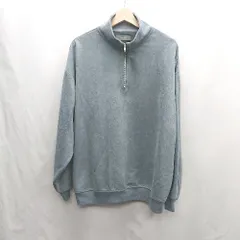 ◇ ⊇ CLEL ハーフジップ 長袖 プルオーバー サイズM グレー系 メンズ E  【1501160010452】