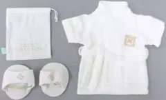 【中古】ぬいぐるみ ダッフィー(バスローブ＆スリッパ) コスチュームセット(ぬいぐるみ用衣装) 「ミッキーとダッフィーのスプリングヴォヤッジ2013」 東京ディズニーシーホテルミラコスタダッフィールーム限定