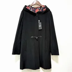 #wnc ソニアリキエル SONIARYKIEL コート 38 黒 紺 赤 ダッフルコート ジップアップ フード タグ付き 新品同様 レディース [933833]のサムネイル
