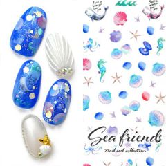 Free Shipping! Mermaid, Sea, Whale, Shell, Starfish, Marine Gel Nail Stickers. Nail Supplies, Gel Stickers, Decorative Supplies, Easy to Apply, Gel Nail Stickers, Nail Art, Gel Nail Art, Nail Goods, Nail Workshop [Marine Nail Stickers]