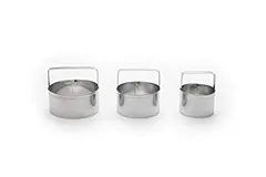 Fox Run Biscuit Cutters Set Of 3 Round Tin Kitchen Tools 2" 2.5" & 3" Molds
