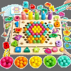【特価セール】3歳 誕生日プレゼント 1 女の子 IN 男の子ランキング 6 おもちゃ 子供おもちゃ おもちゃ やりたい放題 魚釣り おもちゃ 積み木 知育玩具 木のおもちゃ モンテッソーリ 6歳 jerryvon