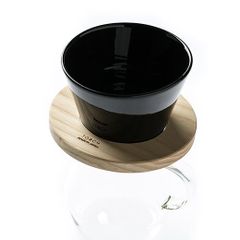ドーナツ コーヒードリッパー「mountain coffee dripper」（黒）