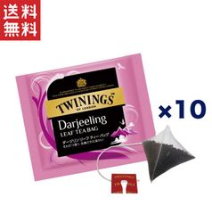 トワイニング ダージリン 紅茶 三角リーフティーバッグ 10袋入 香り豊かで洗練された味わい 送料無料 1,000円ポッキリ