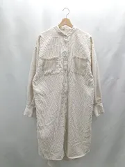 ◇ ⊇ MERLOT メルロー コーデュロイ 長袖 ロング ワンピース サイズF アイボリー レディース E  【1502030037951】