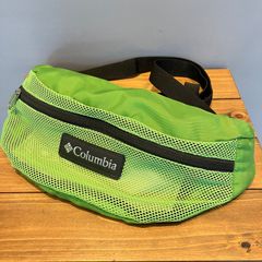 Columbia コロンビア メッシュバッグ ショルダーバッグ ボディーバッグ 黄緑 イエローグリーン ライムグリーン