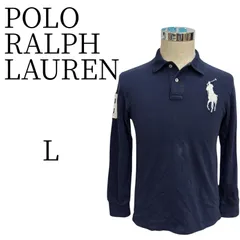 Polo Ralph Lauren ポロ ラルフ ローレン ネイビー 長袖 ポロシャツ L